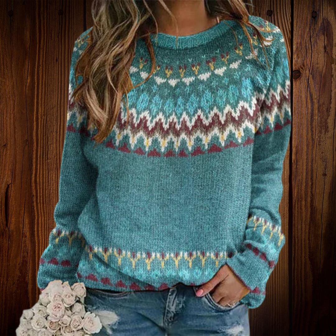 Lyla - Round Neck Raglan Sweater