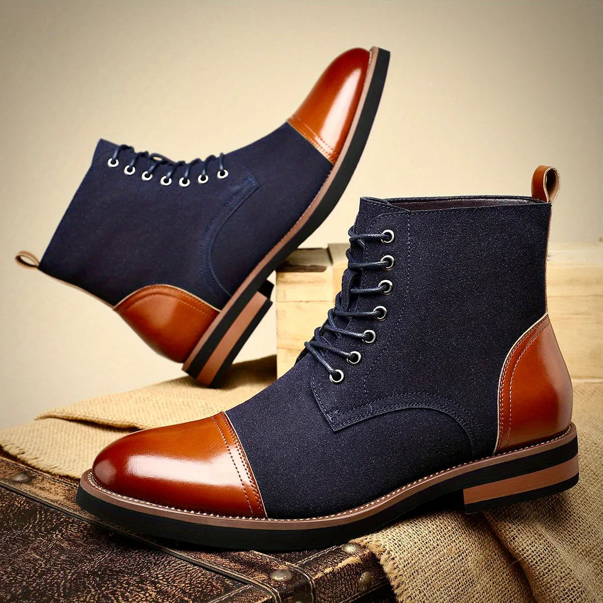 Oliver Brązowe botki Ashford Oxford