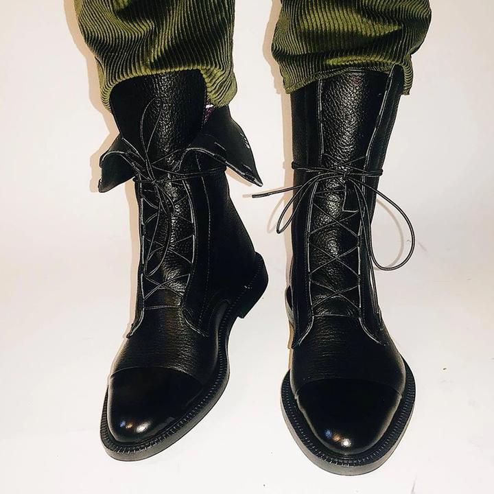 Harper - Lace-Up Heeled Boots