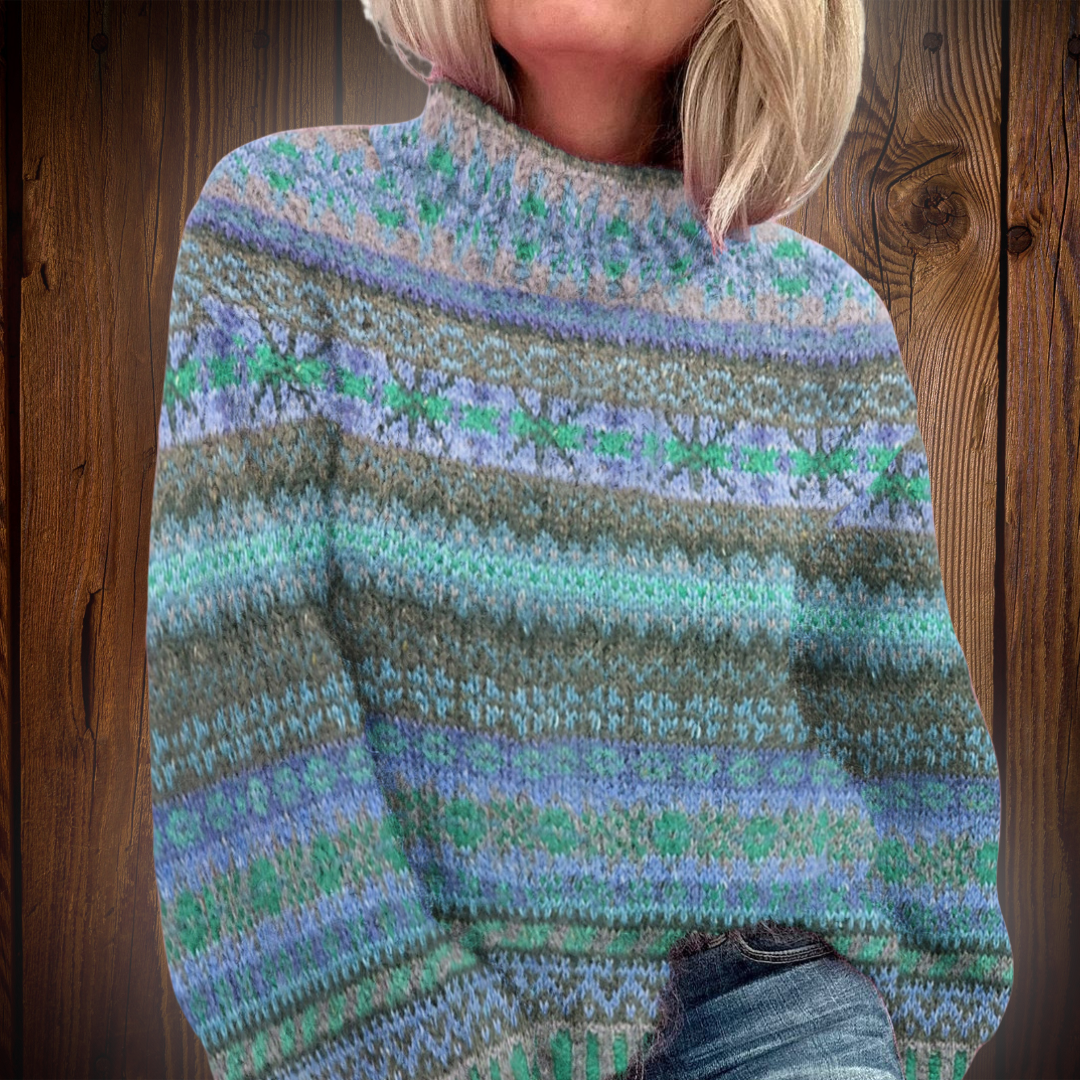 Alina - Cozy Printed Sweater