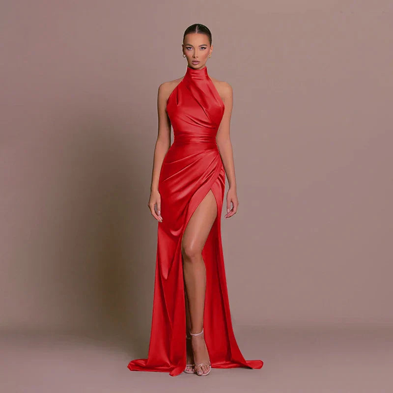 Livia | Elegancka suknia z rozcięciem