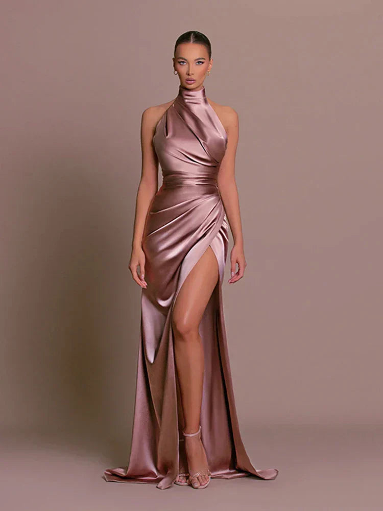 Livia | Elegancka suknia z rozcięciem
