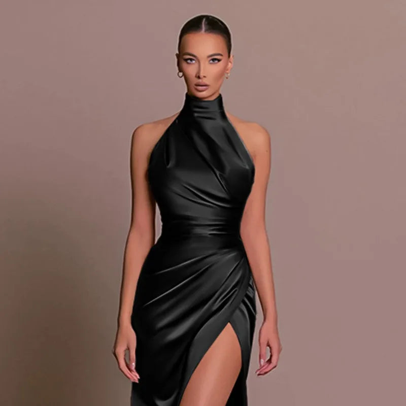 Jessica - Satyna Elegancka Sukienka