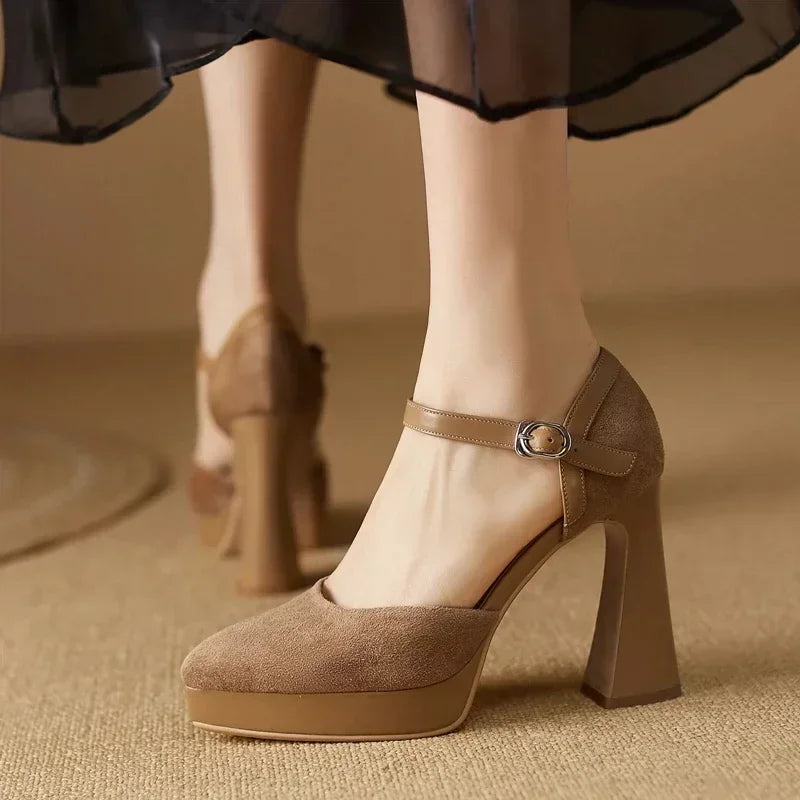 Charlotte - Eleganckie czółenka damskie w stylu retro