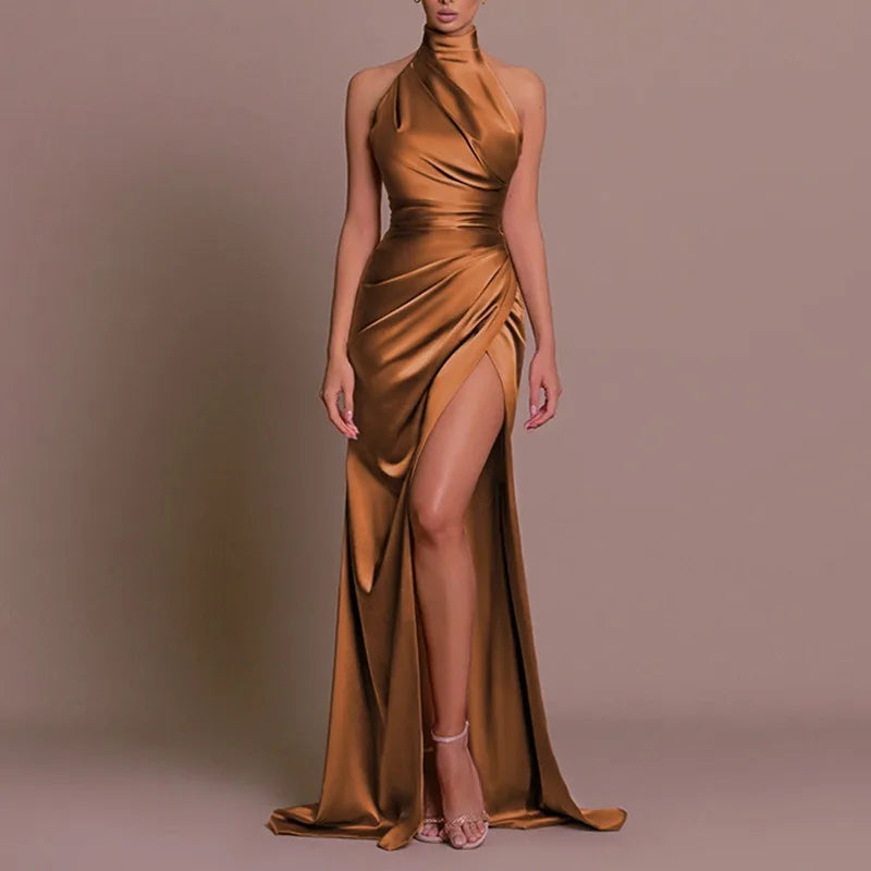 Jessica - Satyna Elegancka Sukienka