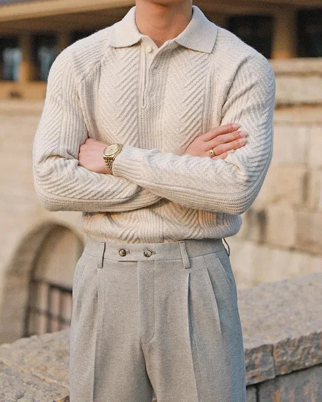 Laurent Dzianinowa koszulka polo