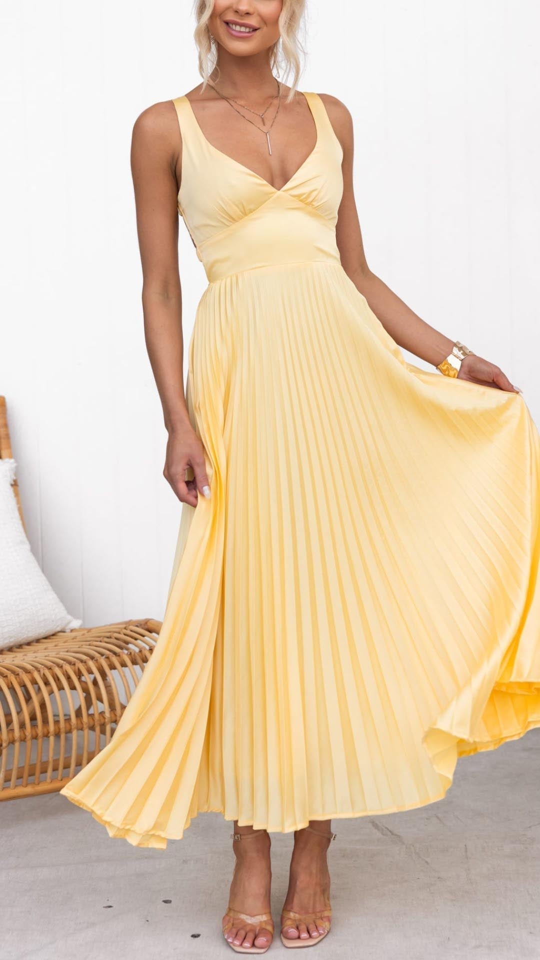 Naomi - Elegancka sukienka imprezowa z wiązaniem w talii
