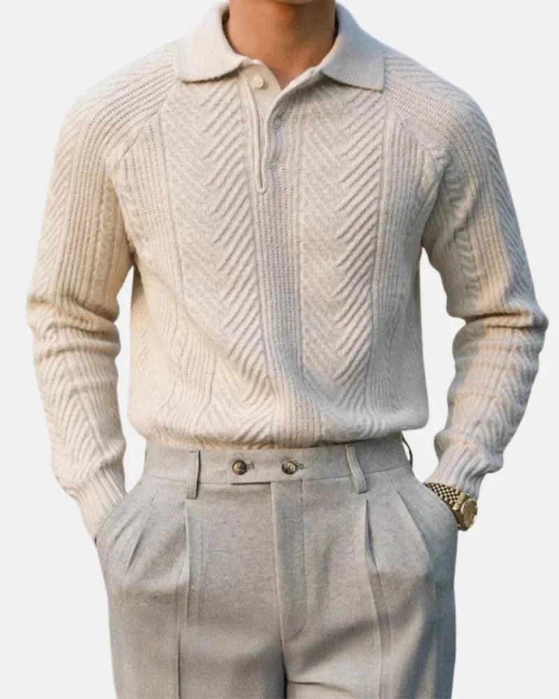 Laurent Dzianinowa koszulka polo