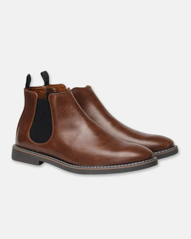 Arthur - Buty retro ze skóry bydlęcej