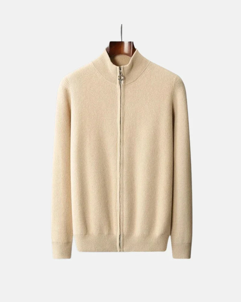 Sweter zapinany na zamek błyskawiczny Charles