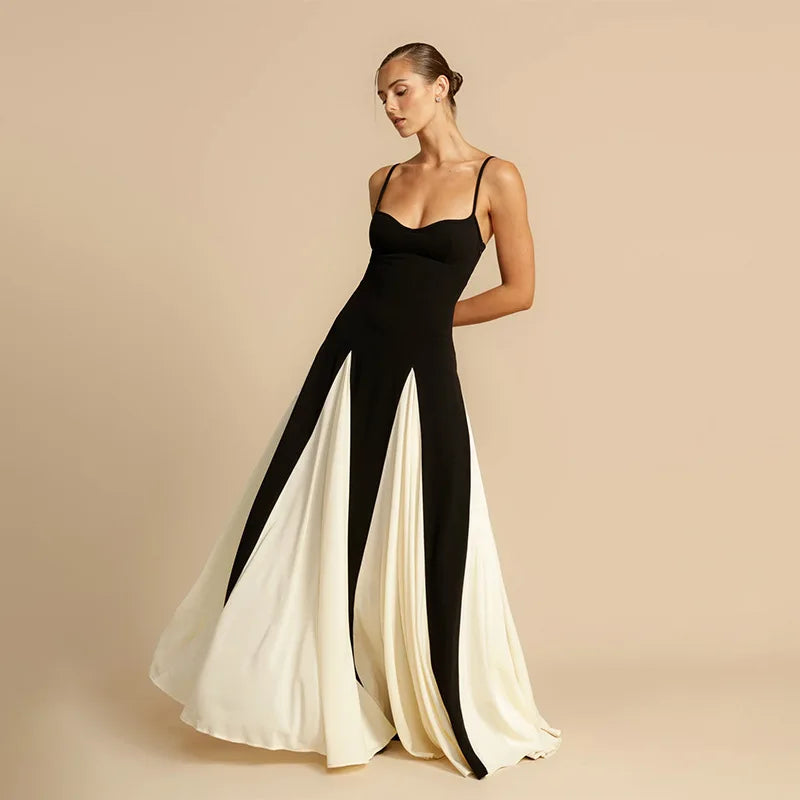 Eliza -  Elegancka sukienka na ramiączkach