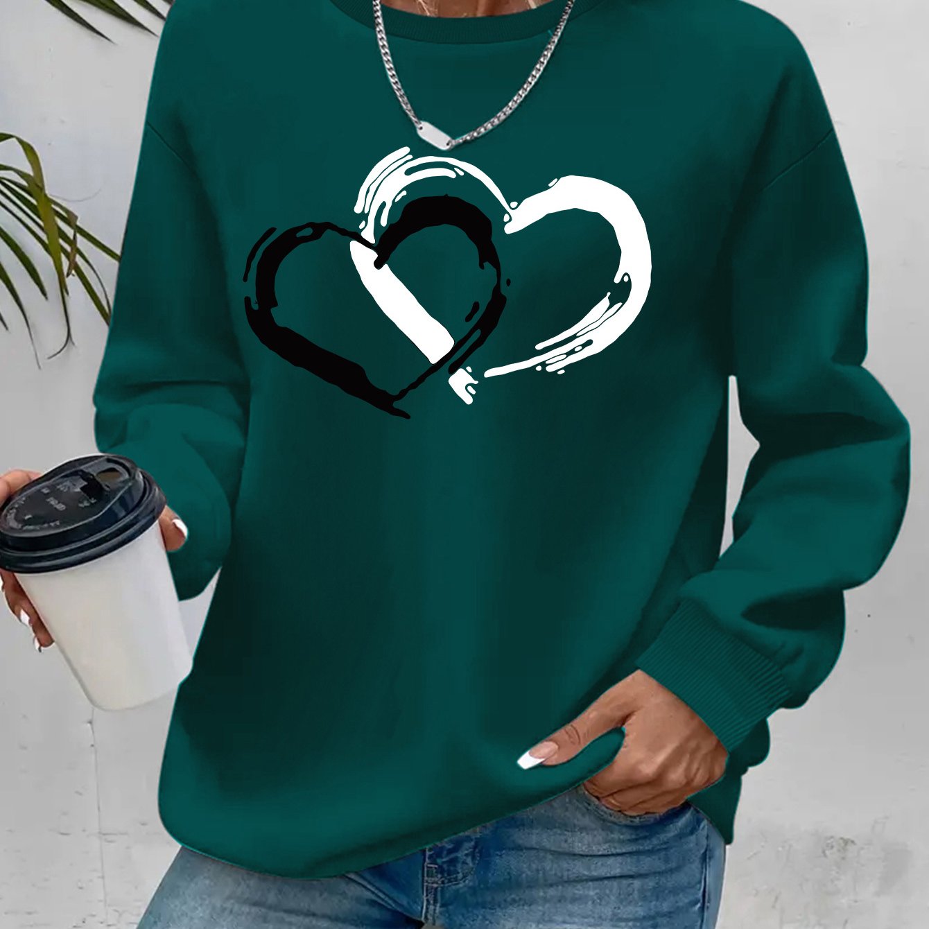 Sharyn - Elegancki sweter z sercem