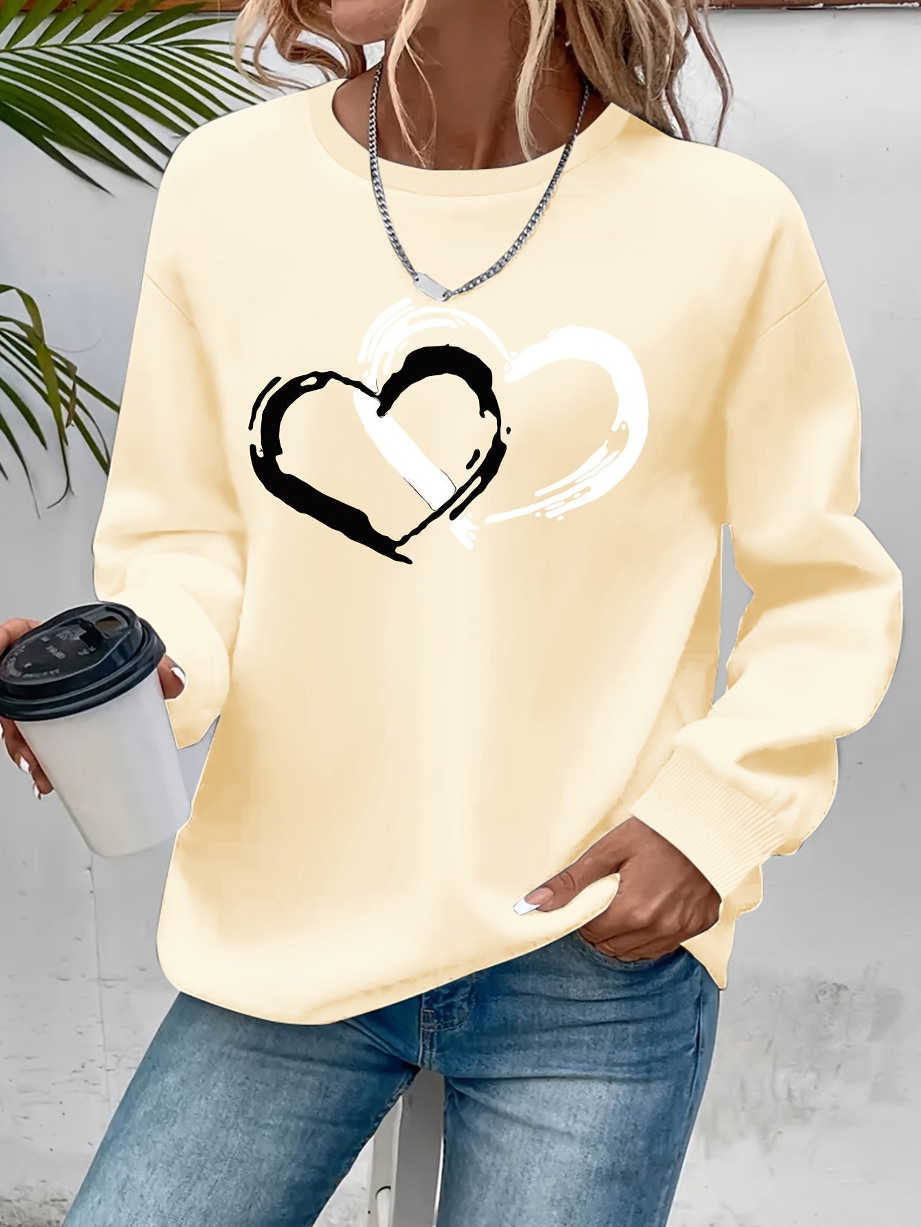 Sharyn - Elegancki sweter z sercem