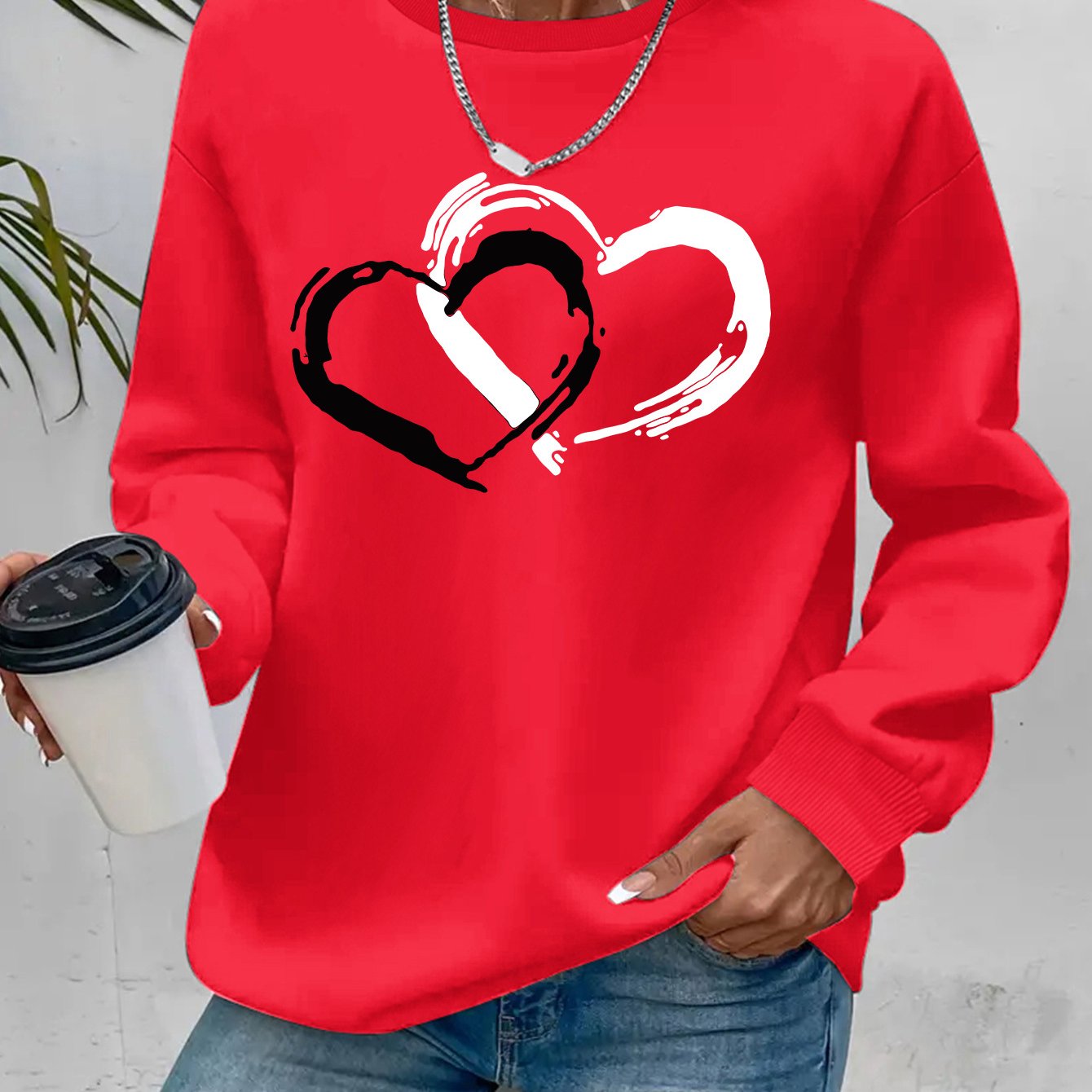 Sharyn - Elegancki sweter z sercem