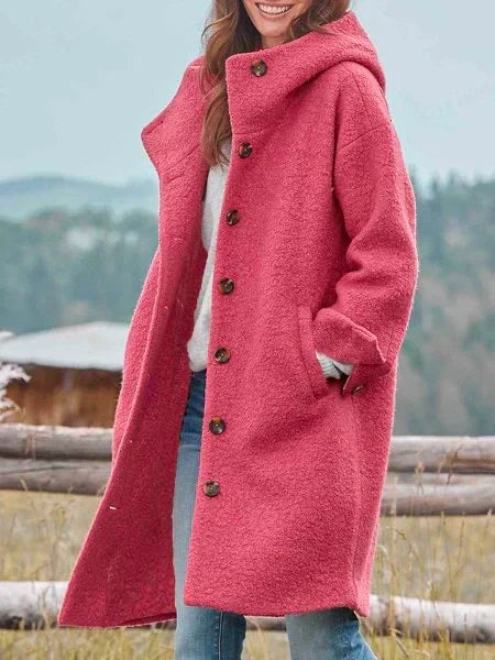 Audrey - Przytulna kurtka outdoorowa zapinana na guziki