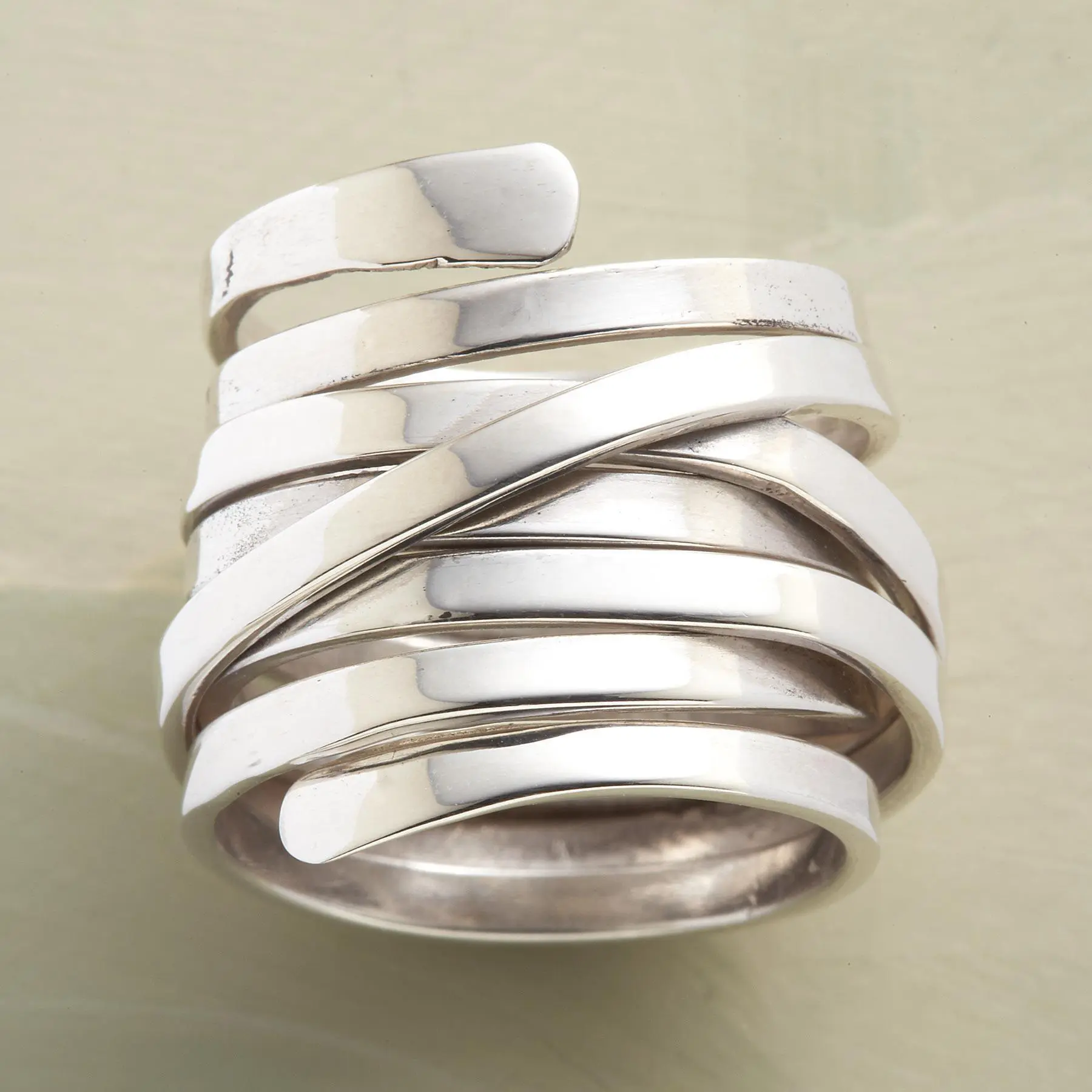 Bliss - Retro Silver Gruby Ring
