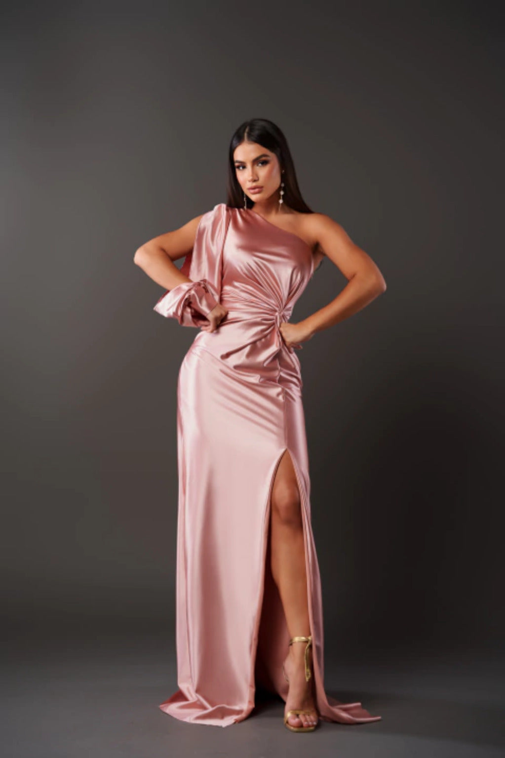 Becca - Elegancka długa sukienka maxi