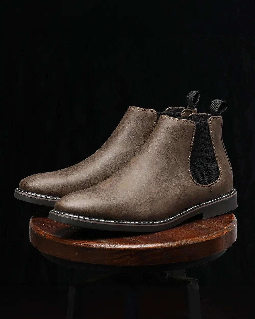 Arthur - Buty retro ze skóry bydlęcej