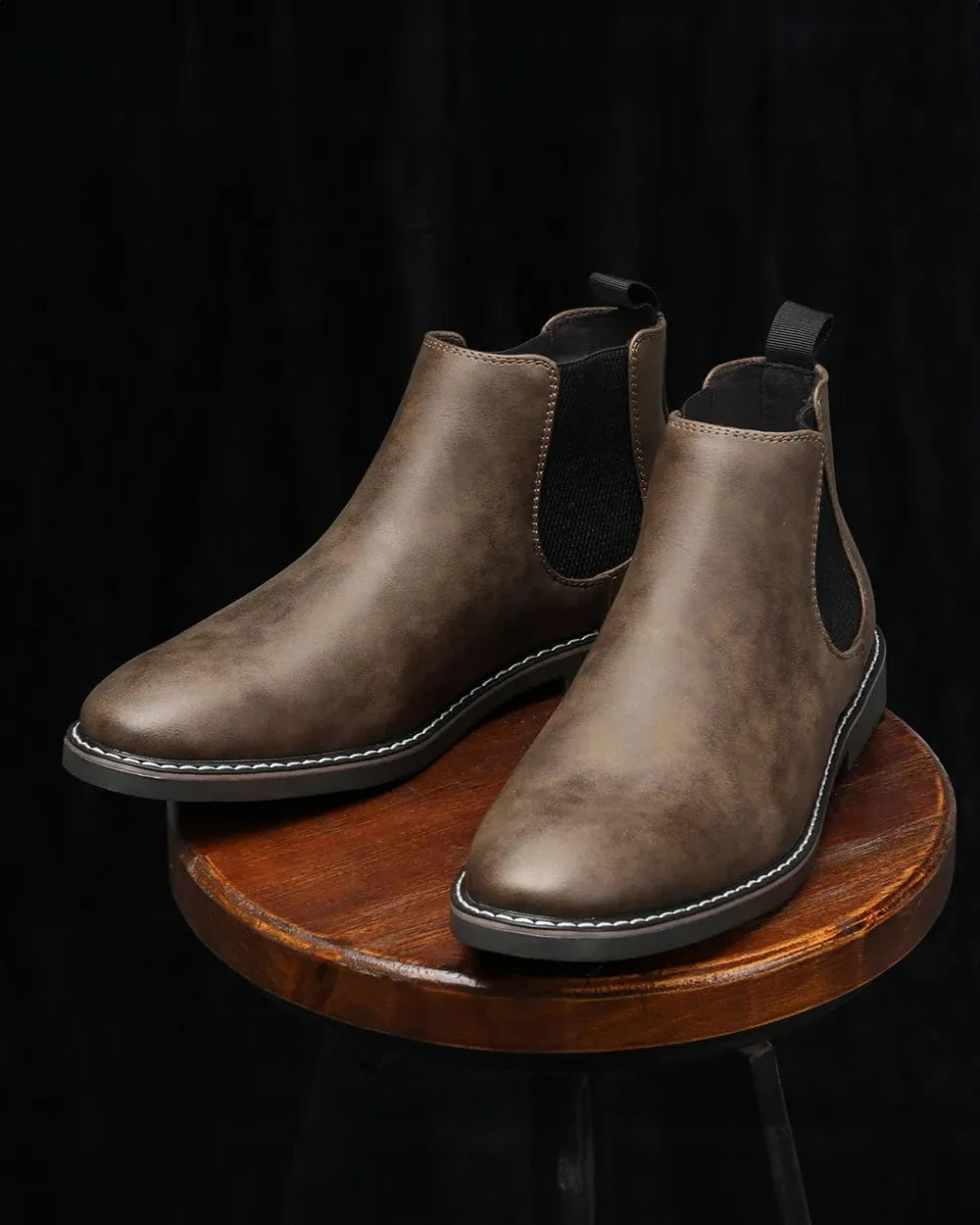 Arthur - Buty retro ze skóry bydlęcej