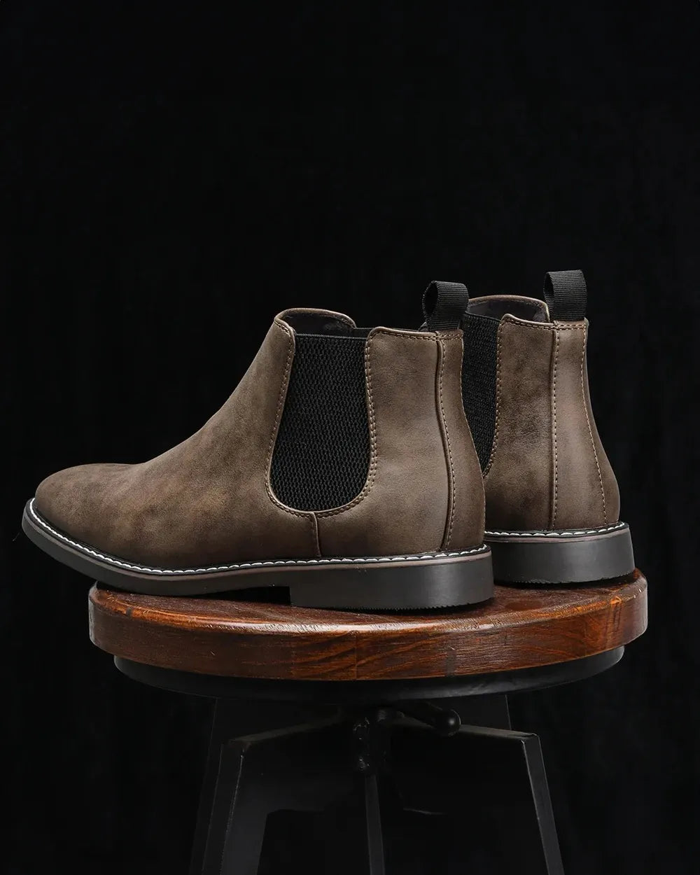 Arthur - Buty retro ze skóry bydlęcej