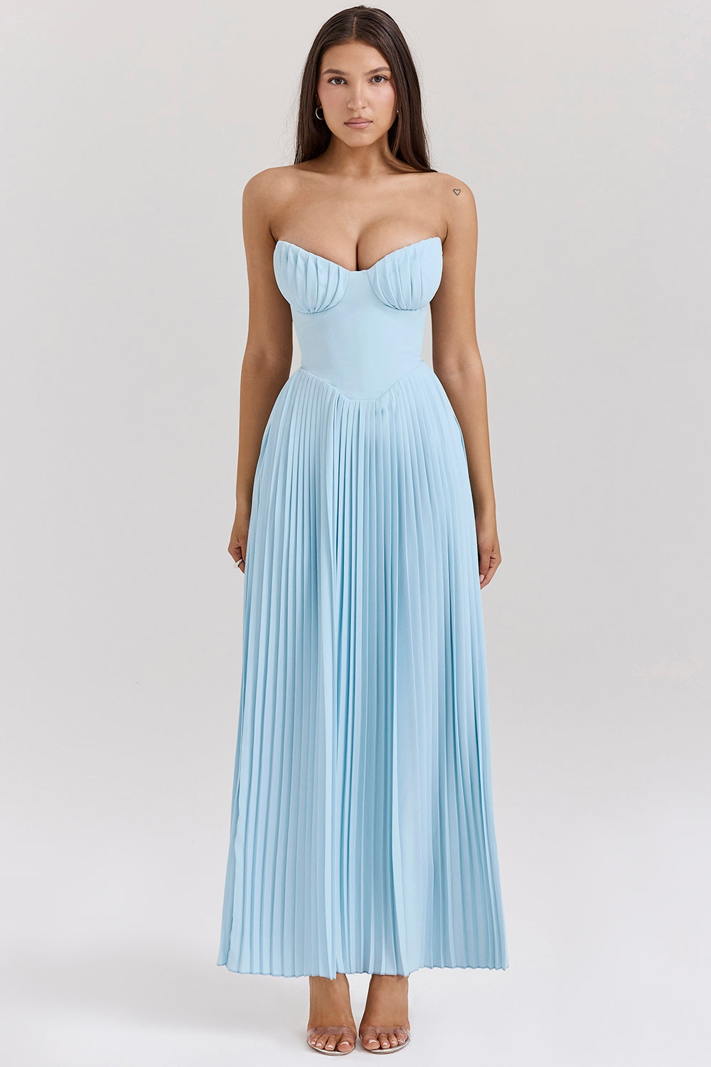 Natalie - Sukienka maxi w stylu gorsetu