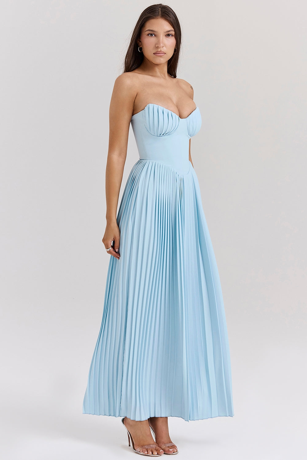 Natalie - Sukienka maxi w stylu gorsetu
