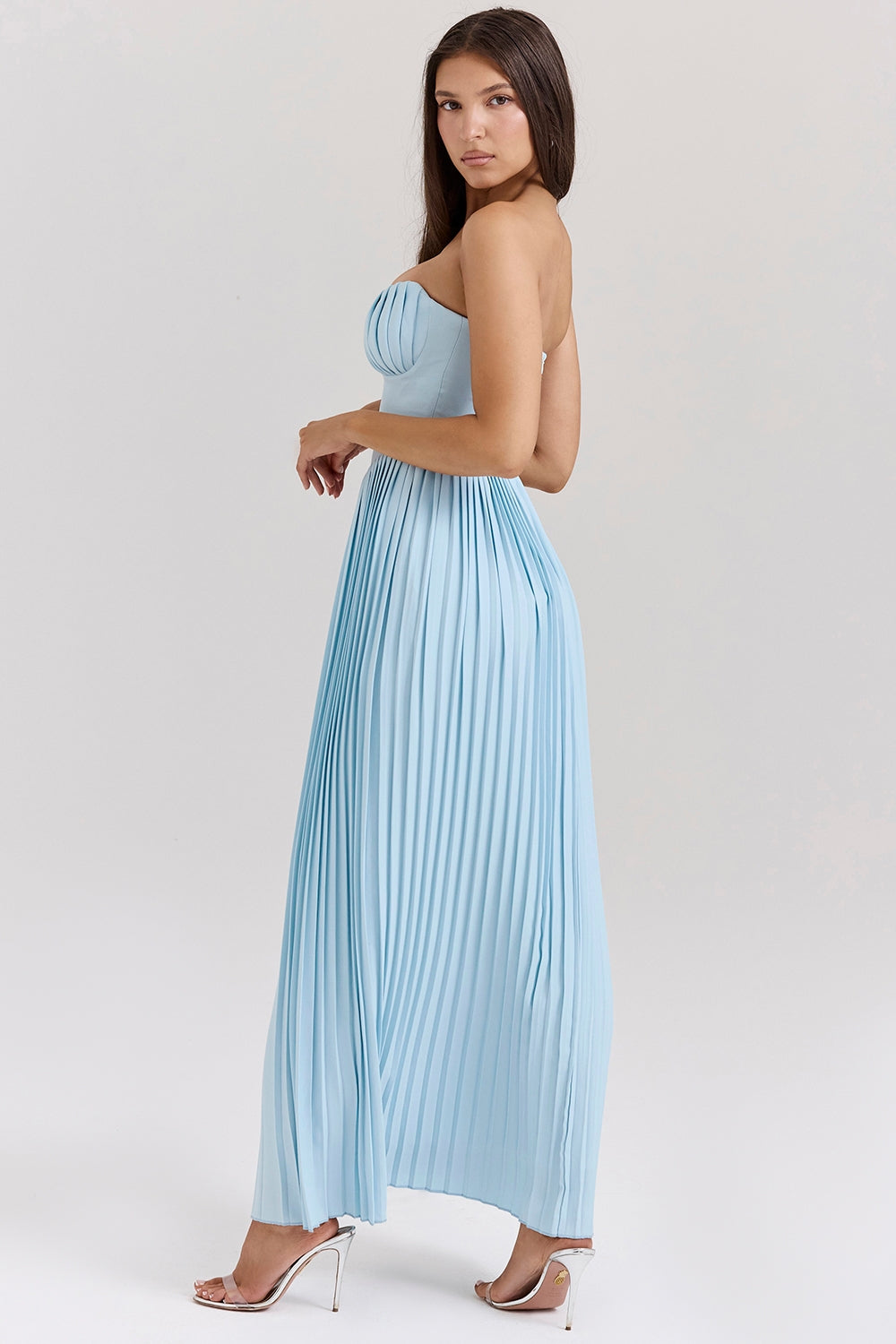 Natalie - Sukienka maxi w stylu gorsetu