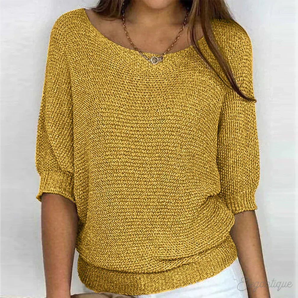 Luigia – Elegancki sweter z dzianiny