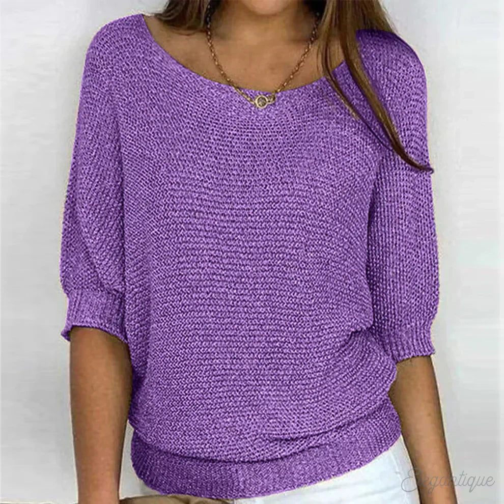 Luigia – Elegancki sweter z dzianiny