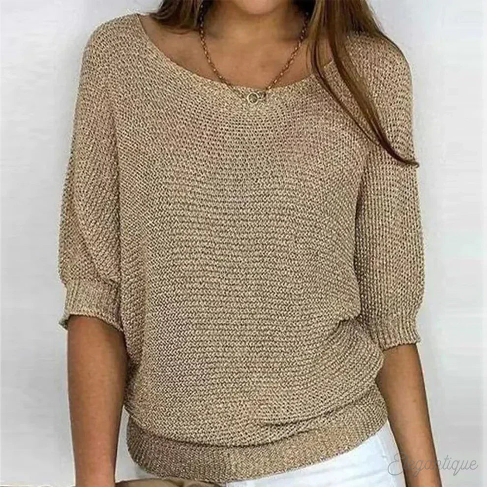 Luigia – Elegancki sweter z dzianiny