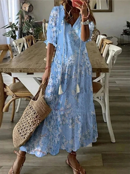 Diana -  Sukienka maxi w stylu bohemy